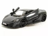 KINSMART 1:36 DISPLAY MCLAREN 675LT DIECAST CAR GRAY COLOR KT5392D Toy