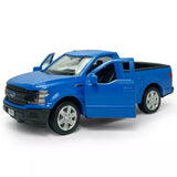 1:36 Scale Ford F-150 Model Car Diecast Toy Vehicle Pull Back for Kids Boys Blue Toy