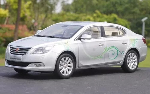 1:16 SAIC Roewe e950 F-cell silver diecast model sedan with green swirl decals