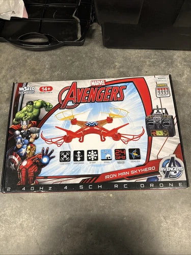 Marvel Avengers Iron Man Skyhero Micro RC Drone 4.5-Channel 2.4GHz New Drone