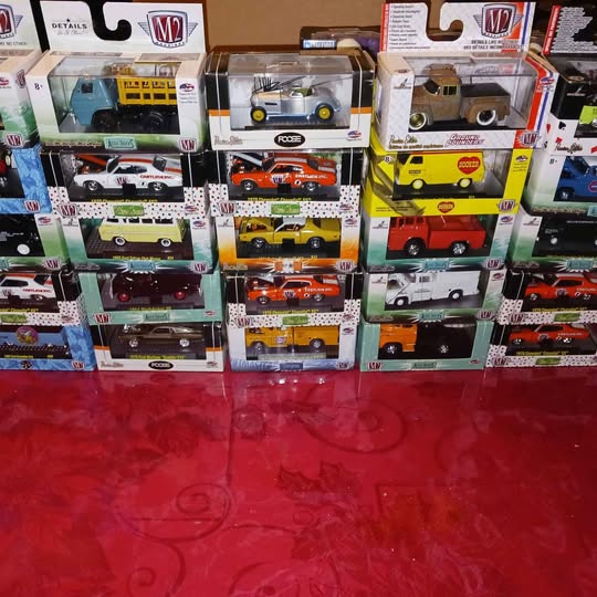 M2 diecast toy vehicles in retail boxes