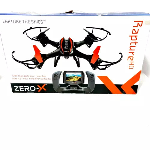 FPV quadcopter drone with controller, in retail box