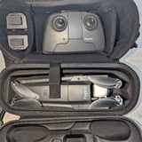 Parrot drone with dual propellers in protective hard case