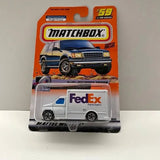FedEx Express Matchbox diecast delivery truck in clear blister packaging