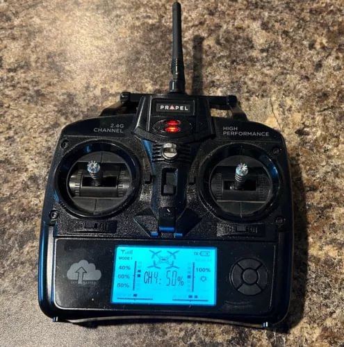 Propel PL-1540 remote control drone transmitter with LCD screen and dual joysticks