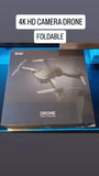 Foldable 4K camera drone retail box with drone artwork