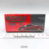 MiniGT 1/64 #382 Pagani Zonda F Rosso Dubai Red Vehicle Toy Model Car Diecast Parts