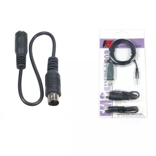 RC drone simulator USB cable with connector plugs and bundled packaging