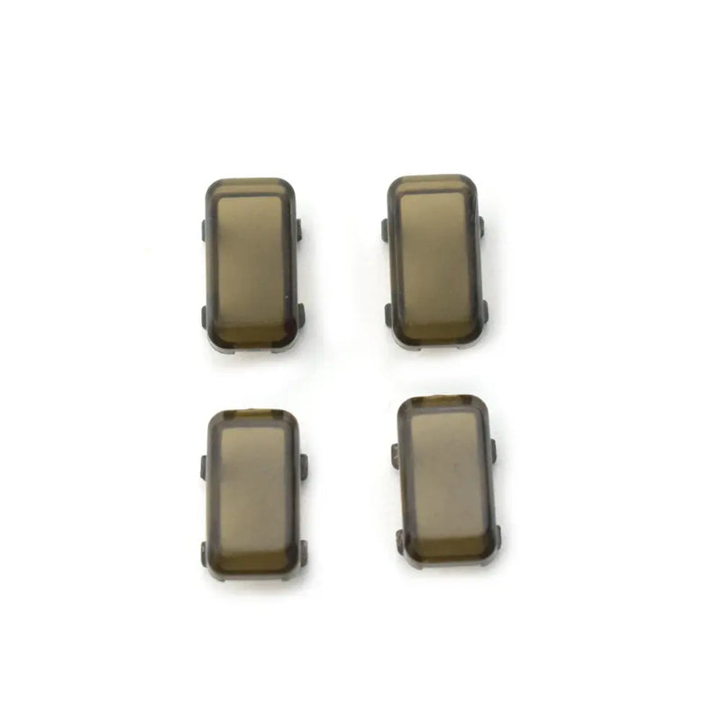 Drone motor arm LED cover replacement, dark gray rectangular pieces (set of 4)