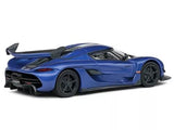 2021 Koenigsegg Jesko 1/43 Diecast Model Car Imperial Blue Metallic by Solido Parts