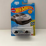 Hot Wheels Speed Graphics diecast car in blister, gray coupe with black wheels
