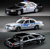 Rollin 1:64 Ford CV NYPD/LAPD Police Car Victoria Crown Diecast Toys Car Models Toy