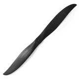 2-blade carbon fiber propeller blade, dark finish, curved profile