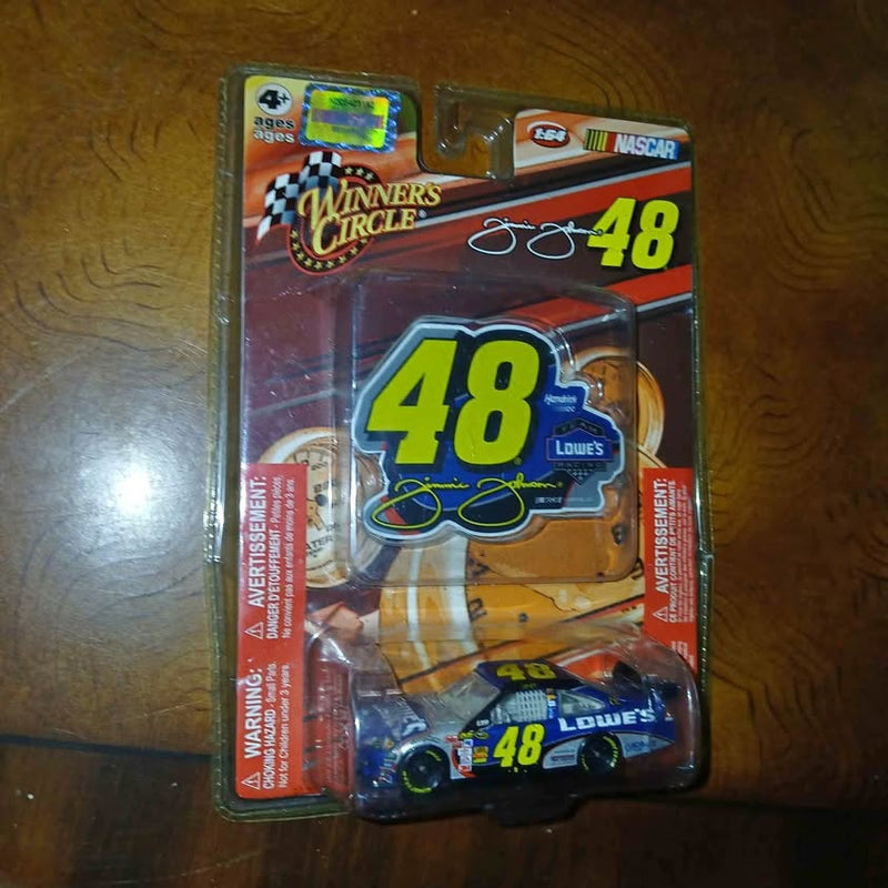 1:64 scale NASCAR #48 diecast car in unopened blister package, Winners Circle