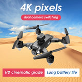 RC Drone with 8K HD Dual Camera WiFi FPV Foldable Quadcopter +3 Battery 2023 New Drone