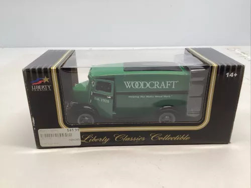 Liberty Classics diecast Woodcraft truck model, green, in retail box