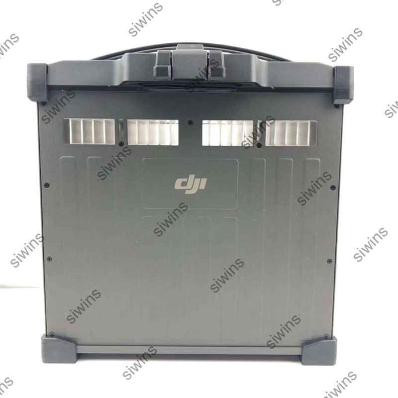DJI rectangular battery pack with front metal contact plates and mounting brackets