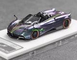 GB 1:64 Flame Purple Huayra BC Convertible Sports Model Diecast Resin Car Parts