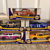 NAPA diecast car assortment in display boxes with multiple racing car designs