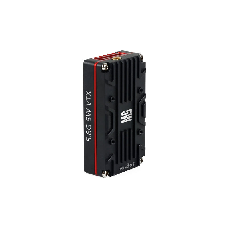 FPV 5.8G VTX transmitter module, black heatsink with red trim