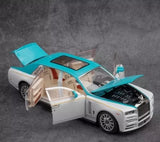 Rolls Royce Phantom Mansory Alloy Car 1:24 Diecast Model Toy blue/white Car  Parts