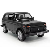 1:32 VAZ Lada Niva Toy Car Diecast Model Car Toys for Kids and Adults Black Parts