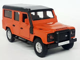 Tayumo 1/36 - Land Rover Defender 110 Orange Pull back & Go Diecast Car Toy