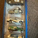 2000 Mattel Hot Wheels Police Cruisers 5-Pack Gift Set 50024 Diecast Cars Ships to you