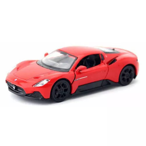 Maserati MC20 1:36 diecast model car, red sports car with black wheels