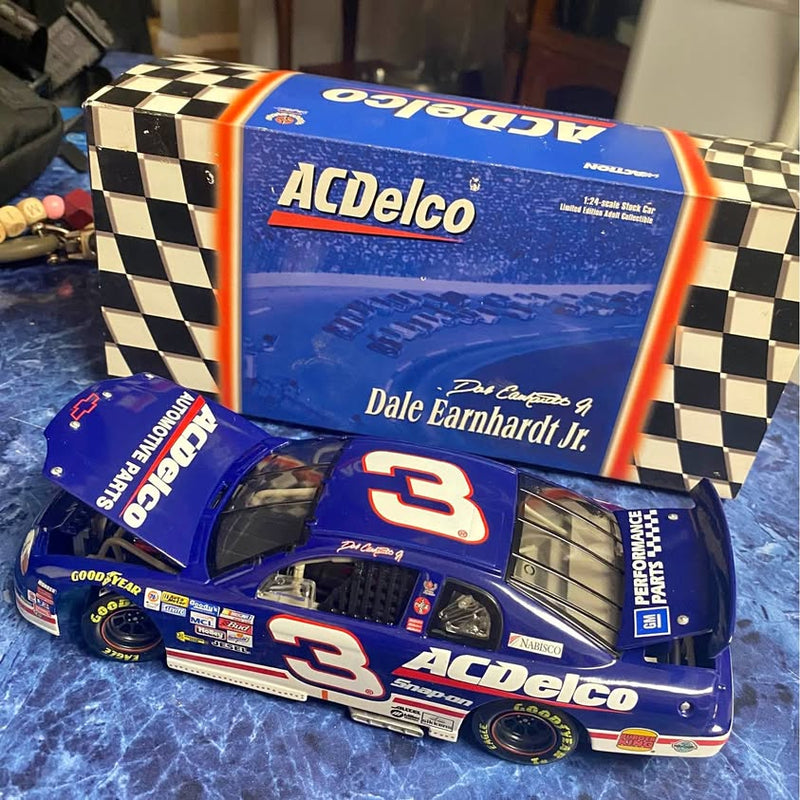 Blue ACDelco #3 1/24 diecast stock car with display box
