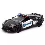 2021 Chevy Corvette C8 1:36 Scale Diecast Model Police Version by Kinsmart Toy