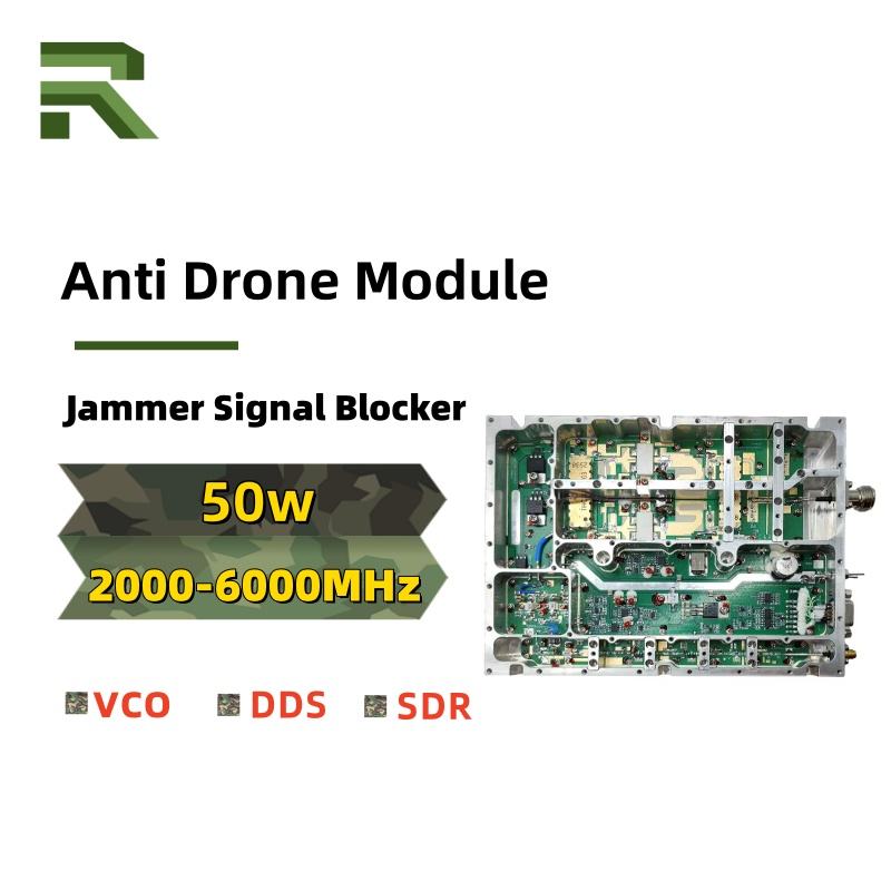 Anti drone jammer module with PCB, 50W, 2000-6000MHz frequency range