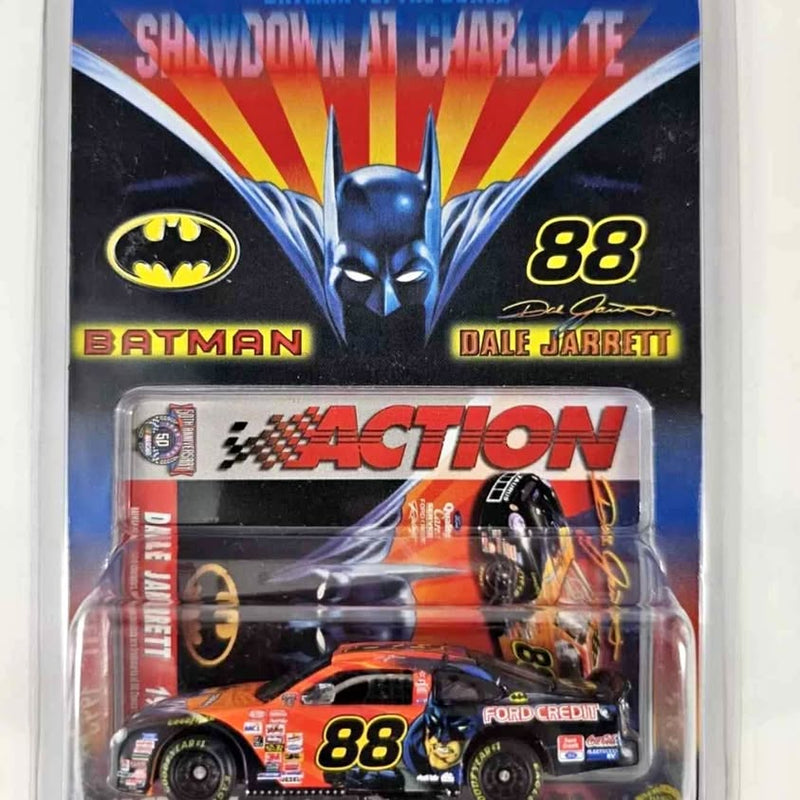 Batman-themed diecast race car #88 Dale Jarrett in display box