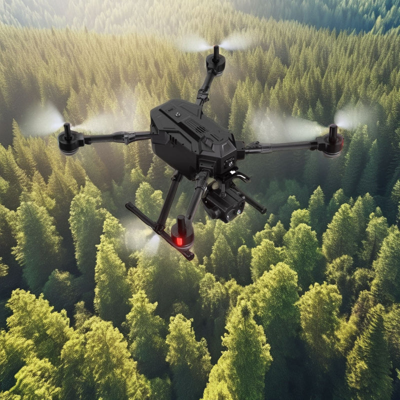 Industrial Inspection Tethered Drone with Camera for Powerline Pipeline Solar Panel Buildings Crop Livestock Wildlife Forest Drone