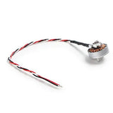 Replacement drone motor accessory with wired harness, round metal can