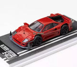 BN DCM 1:64 Red F40 Custom Racing Sports Model Diecast Metal Car Toy