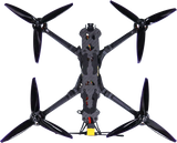 DroView Heavy Payload 2-4kg FPV Drone 7-10 Inch VTX 10W Long Distance Anti-Interference 3.3G 6G VRX 100-750Mhz Remote FPV Drone