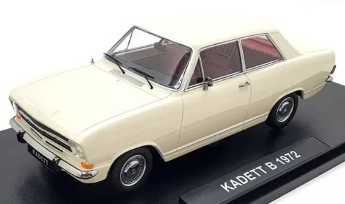 Opel Kadett B 1972 diecast model car, white, front three-quarter view