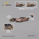 CM MODEL 1:64 Pagani Codalunga Ice Blue / Gold Diecast Model Car Parts