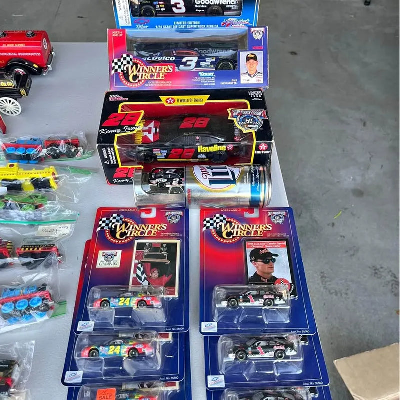 NASCAR diecast car set in retail blister boxes