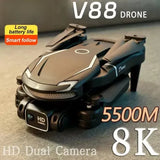 8K HD Aerial Photography Remote Control Aircraft HD Dual Camera Quadcopter Toy Drone
