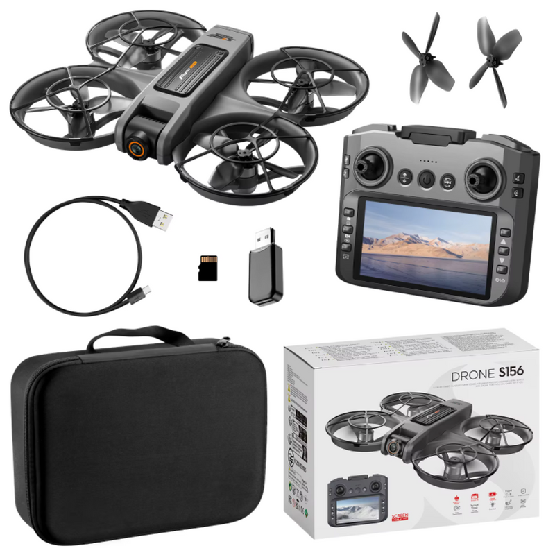 S156 Drones Large Screen RC Drone 4k Gps Positioning Obstacle Avoidance Brushless Gimbal Optical Flow Toy S156 GPS Drones