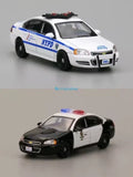 CR 1:64 596 IMPALA NYPD LAPD Police Sedan Model Diecast Metal Car Toy