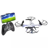 Pro Quadcopter Drone with Wi-Fi Camera, Remote and Phone Holder, White Drone
