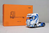 GCD 1:64 Blue Scania S730 Tractor Unit Truck Model Diecast Metal Car Parts