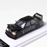 RM 1:64 Black 190E W201 190E HWA Sports Sedan Model Diecast Metal Car Toy