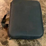Black zippered drone storage case with carry strap