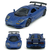 1:36 McLaren F1 Toy Car Diecast Model Car Pull Back Boys Toys Kids Gifts Blue Toy
