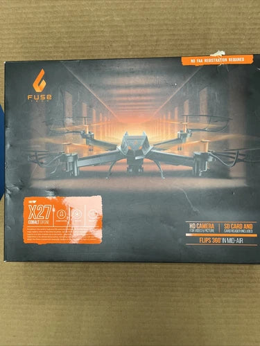 Cobalt drone with HD camera retail box, LED lights, 360 flips, SD card