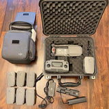 DJI Mavic 2 Pro drone hard case with controller and batteries